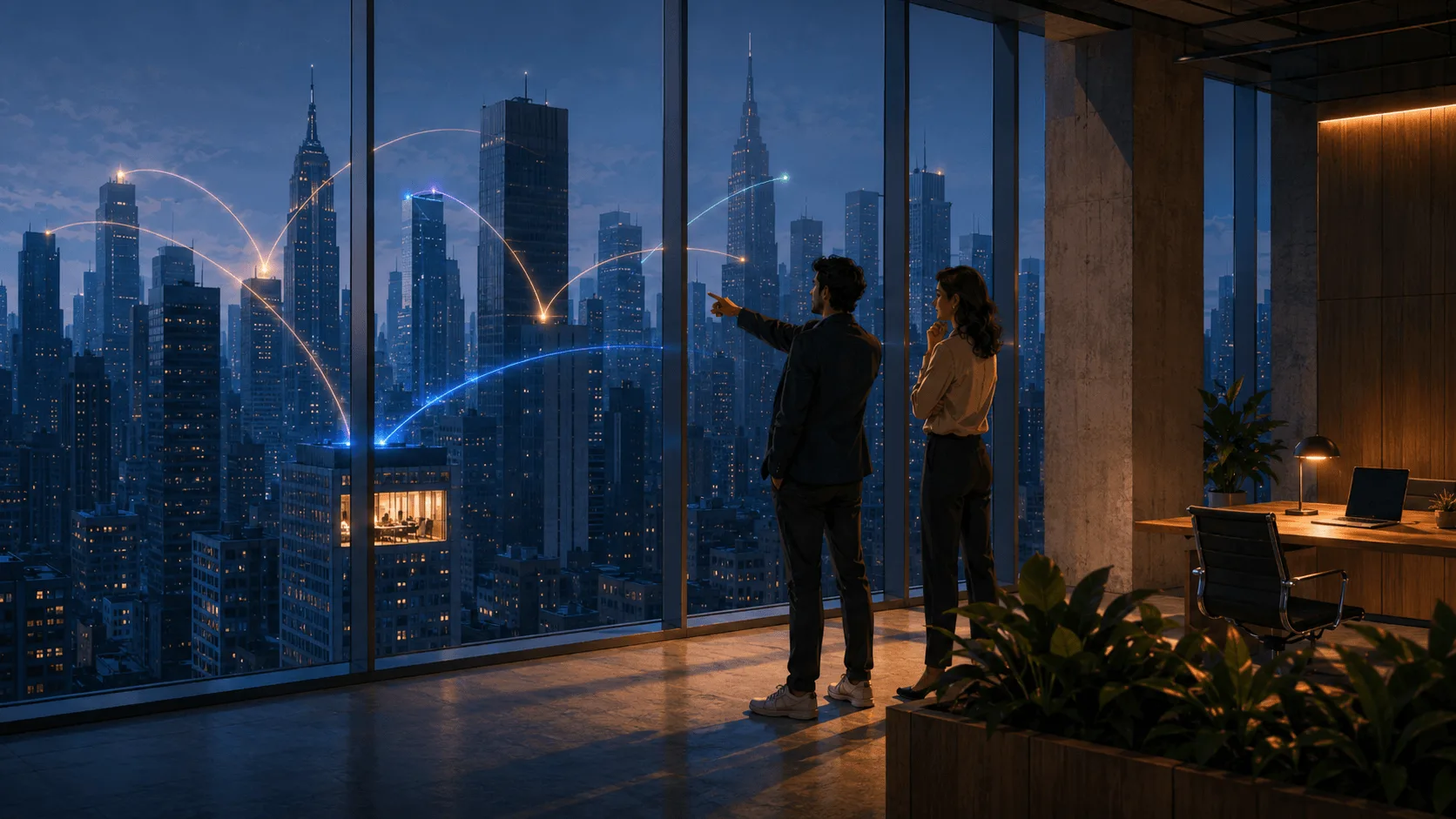 A skyline where only a handful of voices consistently reach the buyer, and the rest sit silent.