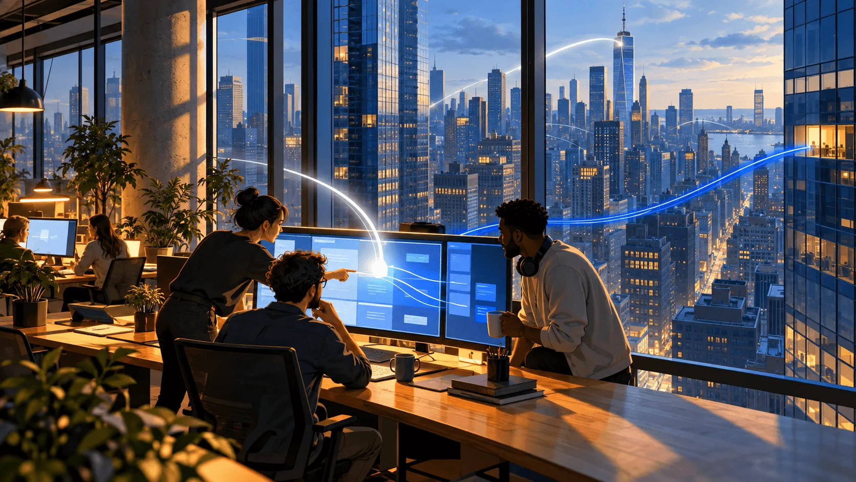 The brand's content arriving at a partner's office and leaving in the partner's own voice.